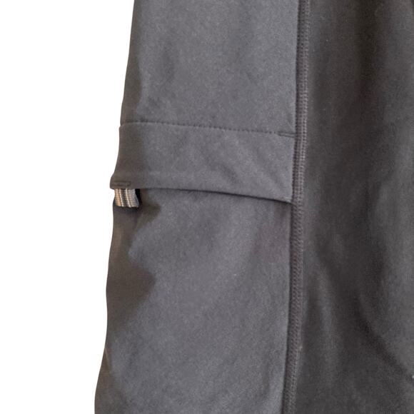 Prana Black Stretch Mid Rise Zip Pocket Athletic Workout Gym Leggings Size XL - Picture 13 of 16